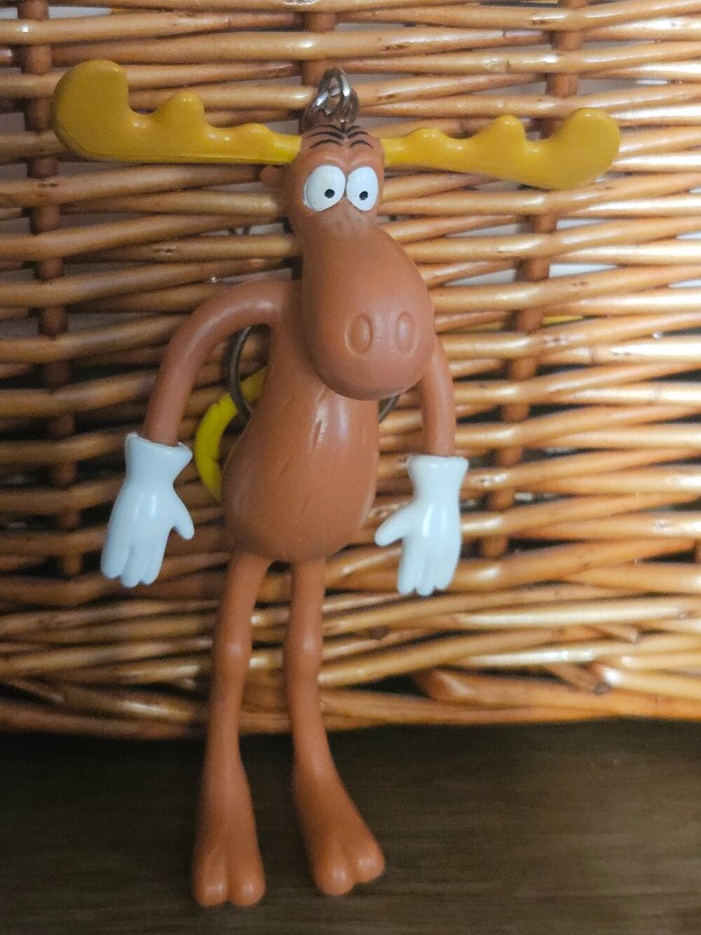 Ward Vintage Bullwinkle Moose Keychain